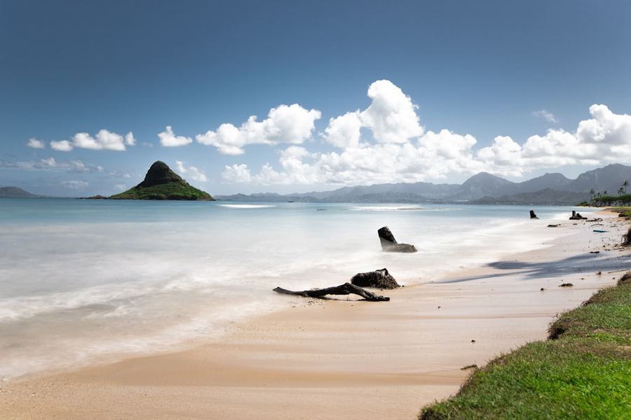 Mokolii islet off Kualoa