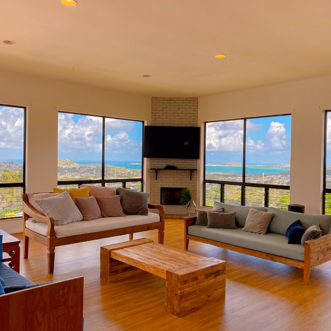 Ocean views from the Panoramic's living room
